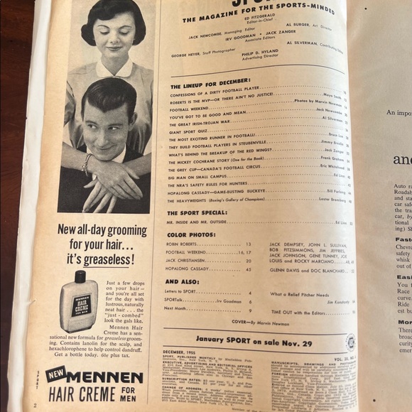 December 1955 SPORT Magazine - Picture 2 of 16